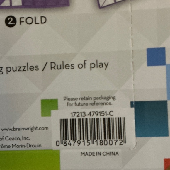 New Manifold Origami 100 Puzzle Game Paper Brainwright Sealed Gift Brain Teaser - Picture 6 of 6